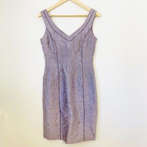 Agnona for Bergdorf Goodman Shimmer V-Neck Sheath Dress **Closet Closing**